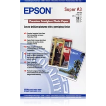 Epson prémium selyemfényű fotópapír (A3+, 20 lap, 250g)