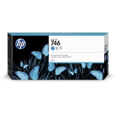HP P2V80A Patron Cyan 300ml No.746 (Eredeti)
