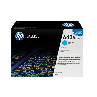 HP Q5951A Toner Cyan 10.000 oldal kapacitás No.643A