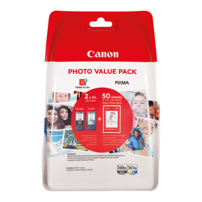 Canon PG560XL+CL561XL Multipack + 50db ajándék fotópapír