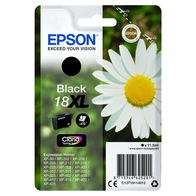 Epson T1811 Tintapatron Black 11,5ml No.18XL