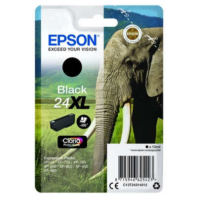 Epson T2431 Tintapatron Black 10ml No.24XL