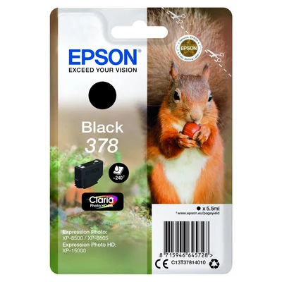 Epson T3781 Tintapatron Black 5,5ml No.378