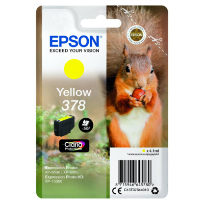 Epson T3784 Tintapatron Yellow 4,1ml No.378