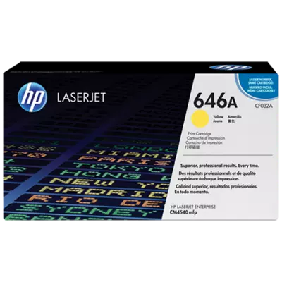 HP CF032A Toner Yellow 12.500 oldal kapacitás No.646A