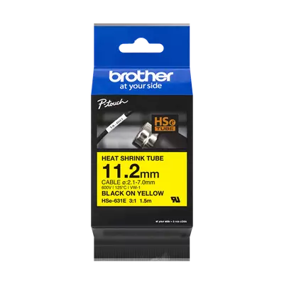 Brother HSe-631E 11,2 mm széles 1,5 méter hosszú szalagkazetta