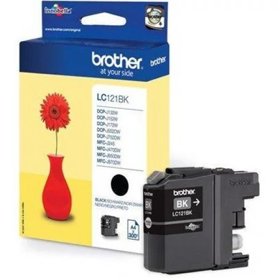 Brother LC121BK Tintapatron Black 300 oldal kapacitás