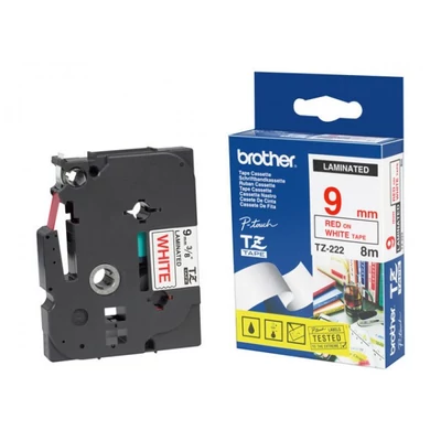 Brother TZe222 9 mm széles 8 m hosszú szalagkazetta